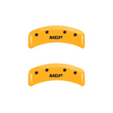 MGP Front set 2 Caliper Covers Engraved Front MGP Black finish silver ch