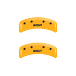 MGP 4 Caliper Covers Engraved Front & Rear MGP Black finish silver ch
