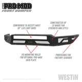 Westin 16-20 Toyota Tacoma Pro-Mod Front Bumper - Textured Black