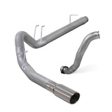 Diamond Eye KIT 4in DPF-BACK w/ DP Single AL 08-10 Ford 6.4L Powerstroke F250/F350