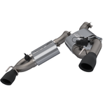 2016-2024 Chevrolet Camaro SS  QTP Screamer Axle Back Dual Tip Bumper Black Tips