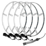 Oracle LED Illuminated Wheel Rings - Aqua