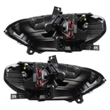 Oracle Lighting 18-23 Ford Mustang Dynamic ColorSHIFT LED Headlights - Black Series