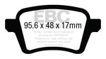 EBC 13+ Fiat 500L 1.4 Turbo Ultimax2 Rear Brake Pads