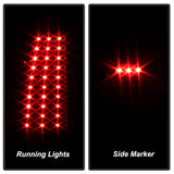 xTune Chevy Silverado 1500/2500/3500 99-02 LED Tail Lights Black ALT-ON-CS99-LED-BK