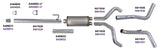 Diamond Eye KIT 3in Catback DUAL GAS AL FORD 5.4L F150 04-08