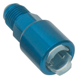 Russell Performance -6 AN male to 5/16in SAE quick-disconnect female (Blue Single)