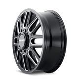 Mayhem 8107D Cogent Dually 20x8.25 / 8x210 BP / 115mm Offset / 154.2mm Hub Blk w/Milled Spokes Wheel
