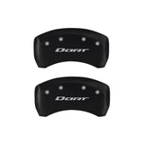 MGP 4 Caliper Covers Engraved Front & Rear With out stripes/Dart Red finish silver ch