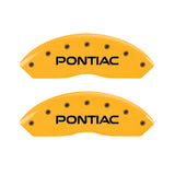 MGP 4 Caliper Covers Engraved Front Pontiac Rear Gxp Yellow Finish Black Char 2007 Pontiac Solstice