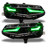 Oracle 19-21 Chevy Camaro LS/LT RGB+A Headlight DRL  Kit - ColorSHIFT w/ RF Controller