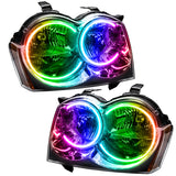 Oracle 05-07 Jeep Grand Cherokee SMD HL (Non-HID) - ColorSHIFT w/ 2.0 Controller
