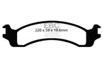 EBC 00-02 Dodge Ram 2500 Pick-up 5.2 2WD (Pad with wear sensor) Ultimax2 Front Brake Pads