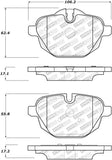StopTech 11-17 BMW X3 Street Performance Rear Brake Pads