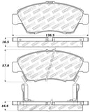 StopTech Performance 06-11 Honda Civic Sedan Hybrid Front Brake Pads