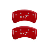 MGP 4 Caliper Covers Engraved Front Lincoln Engraved Rear MKT Yellow finish black ch