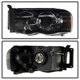 xTune Dodge Ram 1500 02-05 Amber Crystal Headlights HD-JH-DR02-AM-BSM