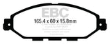 EBC 12-13 Infiniti JX35 3.5 Greenstuff Front Brake Pads