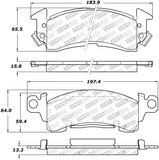 StopTech Sport Brake Pads w/Shims and Hardware - Front