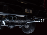 AWE Tuning 22-23 GMC Sierra 1500 AT4X 6.2L 0FG Catback Split Dual (Flat Bumper) - Chrome Silver Tips