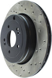 StopTech Power Slot 10-13 Hyundai Genesis Coupe Track & R-Spec Rear Left Drilled Rotor