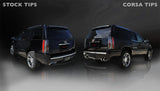 Corsa 2012-2014 Cadillac Escalade DUB 6.2L V8 Polished Sport Cat-Back Exhaust