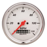 Autometer Arctic White 3-3/8in Electric Speedometer with Wheel Odometer/ 2-1/16in Oil Pressure