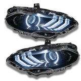 Oracle 18-21 Ford Mustang Dynamic DRL w/ Halo Kit & Sequential Turn Signal - ColorSHIFT