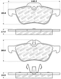 StopTech Performance 02-06 Mini Front Brake Pads