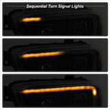 xTune 16-18 Toyota Tacoma SR/SR5 DRL Projector Headlights w/Turn Signal - Blk (PRO-JH-TTA16-SR-BK)