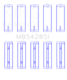 King Engine Bearings Honda R16A/ R18A 2006- Current (Size 0.25) Main Bearing Set