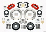 Wilwood Narrow Superlite 6R Front Hub Kit 14.00in Red 1965-1969 Mustang Drum Spindle