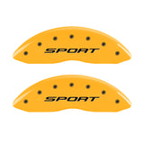 MGP 4 Caliper Covers Engraved Front & Rear 2015/Sport Yellow Finish Black Char 2017 Ford Fusion