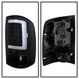 xTune GMC Sierra 07-13 LED Tail Lights Black ALT-ON-GS07-G2-LED-BK