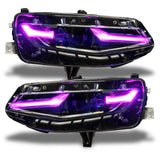 Oracle 19-21 Chevy Camaro LS/LT RGB+A Headlight DRL Kit - w/ Simple Controller