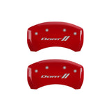 MGP 4 Caliper Covers Engraved Front & Rear With stripes/Dart Yellow finish black ch