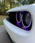 Oracle 15-21 Dodge Challenger Dynamic Surface Mount Headlight Halo Kit - - Dynamic
