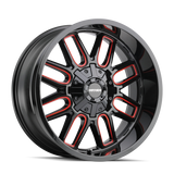 Mayhem 8107 Cogent 20x10 / 6x135 BP / -19mm Offset / 106mm Hub Black w/ Prism Red Wheel