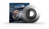 SHW 93-95 Porsche 928 GTS 5.4L Right Front Smooth Monobloc Brake Rotor (92835104601)