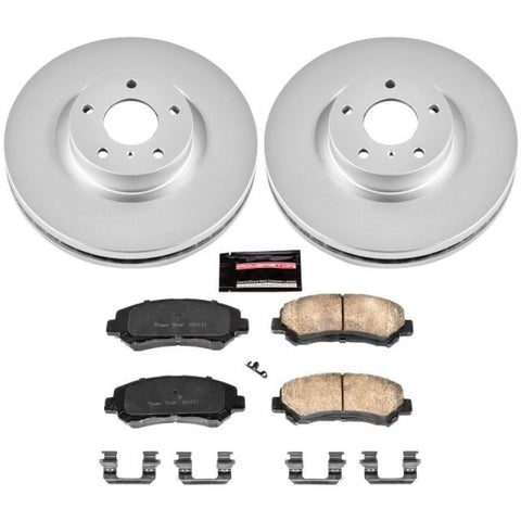 Power Stop 09-14 Nissan Maxima Front Z17 Evolution Geomet Coated Brake Kit