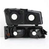 xTune Chevy Silverado 2500HD 03-06 Crystal Headlights w/ Amber Lights Smoke HD-JH-CSIL03-AM-SM-SET