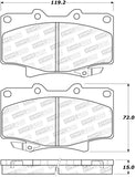 StopTech 90-92 Toyota Land Cruiser Sport Performance Front Brake Pads