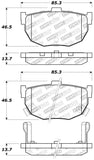 StopTech Performance Hyundai Elantra/Tiburon / Kia Spectra / Nissan Maxima/Stanza Rear Brake Pads