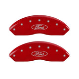 MGP 4 Caliper Covers Engraved Front & Rear RAM Red finish silver ch