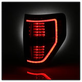 xTune 09-14 Ford F-150 Light Bar LED Tail Lights - Black (ALT-JH-FF15009-LBLED-BK)