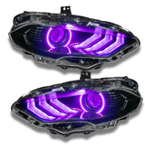 Oracle 18-21 Ford Mustang Dynamic DRL w/ Halo Kit & Sequential Turn Signal - ColorSHIFT