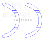 King Engine Bearings Honda D15A2/D15A3/D15B1/D15B2/D15B7/D15B8/D15Z1 Thrust Washer Set