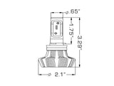Oracle H8 4000 Lumen LED Headlight Bulbs (Pair) - 6000K