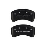 MGP 4 Caliper Covers Engraved Front & Rear Explorer Red finish silver ch