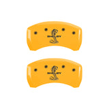 MGP Rear set 2 Caliper Covers Engraved Rear S197/GT Yellow finish black ch